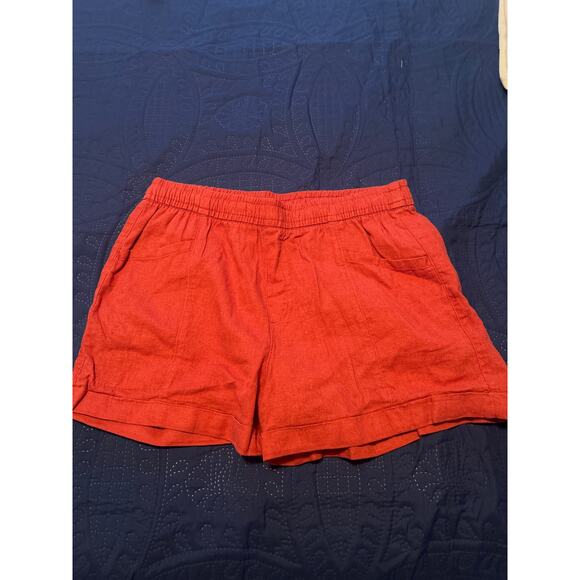 NWOT Old Navy Women's Rust Color Shorts Elastic Waist Drawstring Size Small - Picture 1 of 4